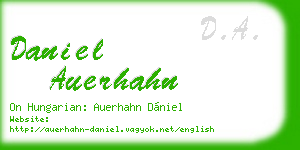 daniel auerhahn business card